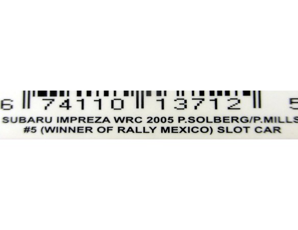 SUBARU IMPREZA WRC 2005 WINNER RALLY MEXICO REF.13712 AUTOART