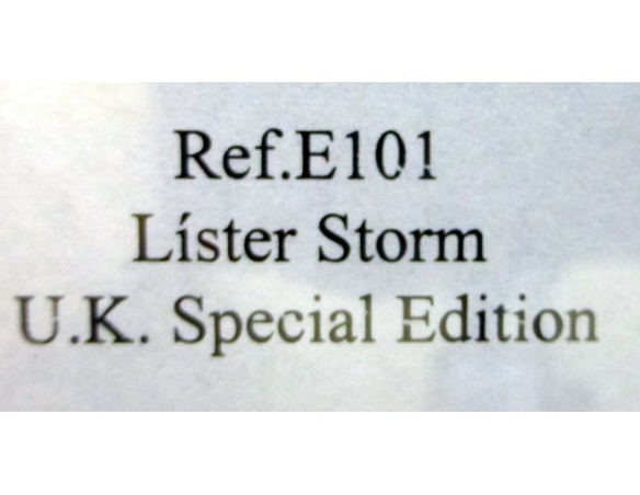 LISTER STORM UK SPECIAL EDITION ROJO Nº69 EXPORTACION INGLATERRA REF.E101 FLY