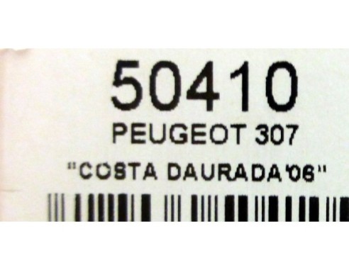 PEUGEOT 307 COSTA DAURADA 06 OFICIAL DRIVER REF.50410 NINCO