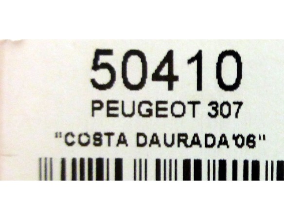 PEUGEOT 307 COSTA DAURADA 06 OFICIAL DRIVER REF.50410 NINCO