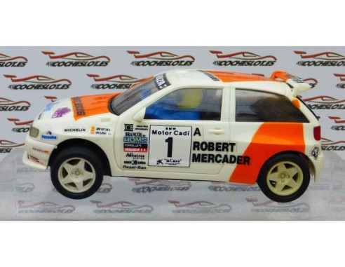 Seat Ibiza kit Car “Robert Mercader”Blanco CHASIS 1 TORNILLO 1996 REF. 8390 TYCO
