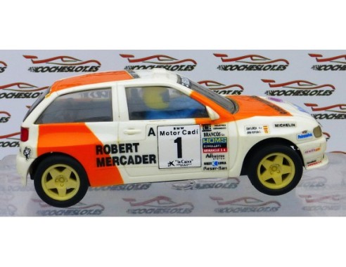 Seat Ibiza kit Car “Robert Mercader”Blanco CHASIS 1 TORNILLOS 1996 REF. 8390 TYCO