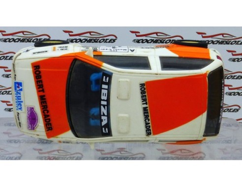 Seat Ibiza kit Car “Robert Mercader”Blanco CHASIS 1 TORNILLOS 1996 REF. 8390 TYCO