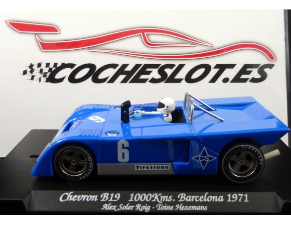 CHEVRON 5º SALON MODELISMO MADRID  AZUL Nº 6BARCELONA 1971 REF.EGB 12 FLY
