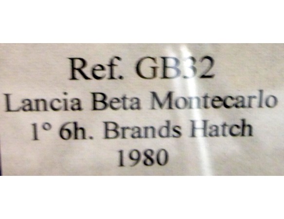 LANCIA BETA MONTECARLO BRANS HATCH 1980	ROJO Nº 53 REF.GB32 FLY