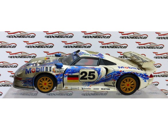 PORSCHE 911 GT1 MOBIL1 Nº25 EFECTO FIN DE CARRERA TECNITOYS