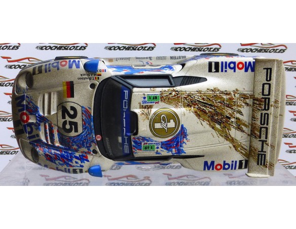 PORSCHE 911 GT1 MOBIL1 Nº25 EFECTO FIN DE CARRERA TECNITOYS