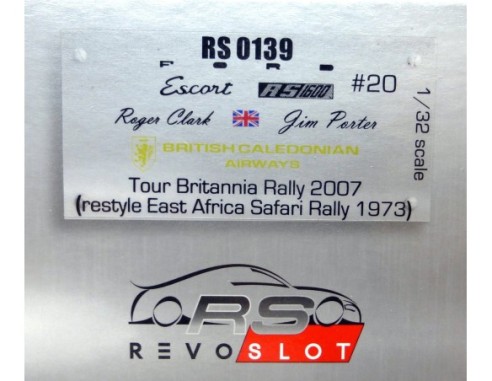 FORD ESCORT RS 1600 REF.RS0139 REVOSLOT