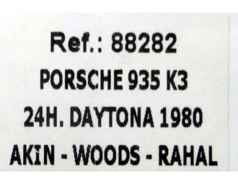 PORSCHE 935 K3 COCA-COLA 24h DAYTONA 1980 REF. 88282 FLY