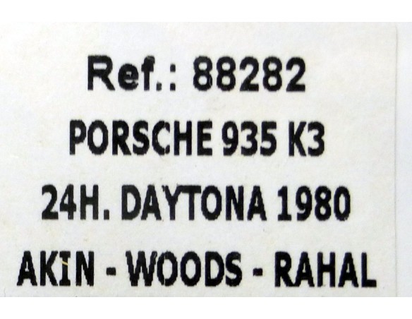 PORSCHE 935 K3 COCA-COLA 24h DAYTONA 1980 REF. 88282 FLY