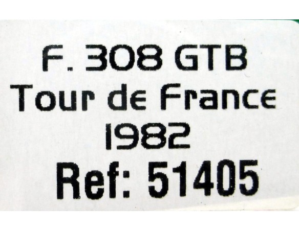 FERRARI 308 GTB TOUR DE FRANCE 1982 REF.51405 AVANT SLOT
