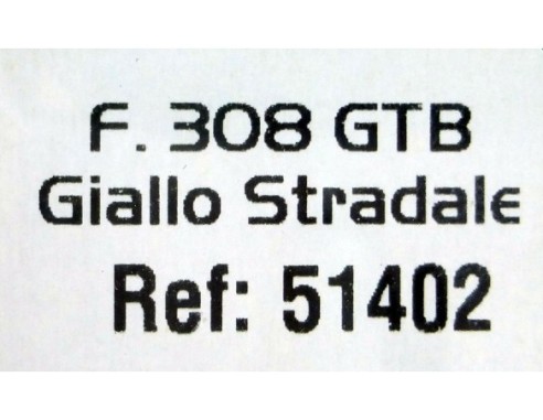 FERRARI 308 GTB AMARILLO GIALLO STRADALE REF.51402 AVANT SLOT