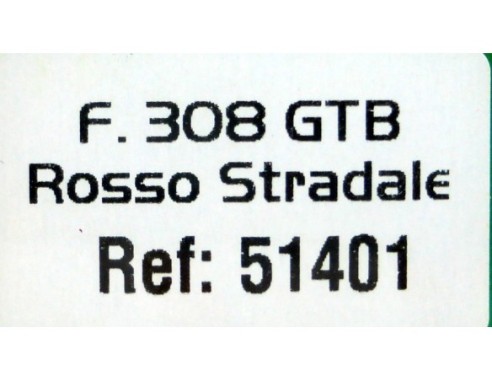 FERRARI 308 GTB ROSSO STRADALE ROJO REF.51401 AVANT SLOT