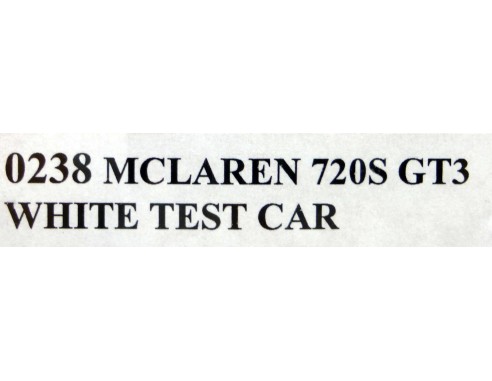 MCLAREN 720S GT3 BLANCO REF.0238 NSR