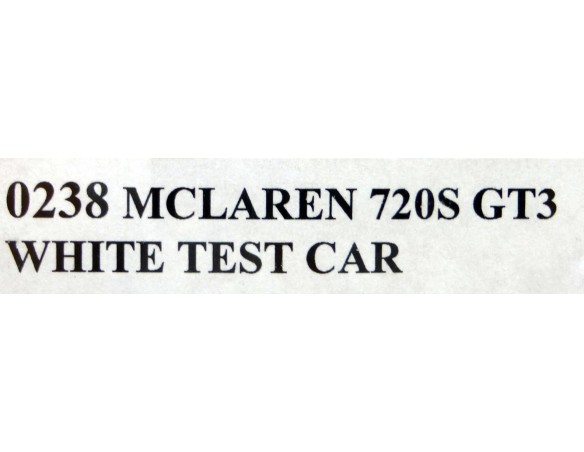MCLAREN 720S GT3 BLANCO REF.0238 NSR