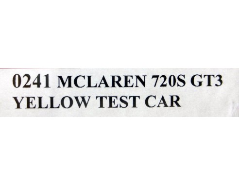 MCLAREN 720S GT3 AMARILLO REF.0241 NSR