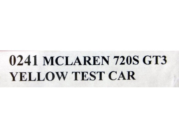 MCLAREN 720S GT3 AMARILLO REF.0241 NSR