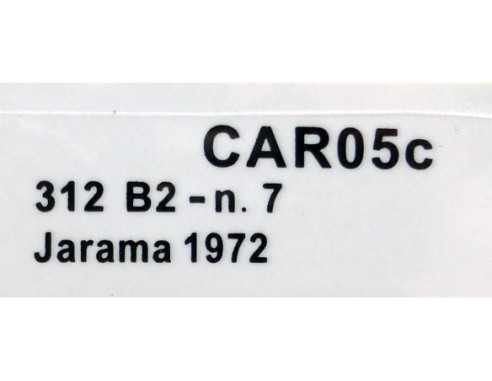FERRARI 312 B2 Nº7 JARAMA 1972 REF.CAR05c POLICAR