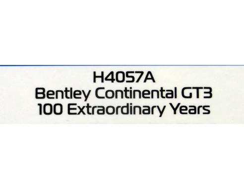 BENTLEY CONTINENTAL GT3 100 EXTRAORDINARY YEARS REF.H4057A SUPERSLOT