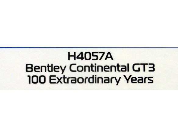 BENTLEY CONTINENTAL GT3 100 EXTRAORDINARY YEARS REF.H4057A SUPERSLOT