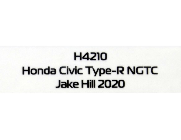 HONDA CIVIC TYPE-R NGTC JAKE HILL 2020 REF.H4210 SUPERSLOT