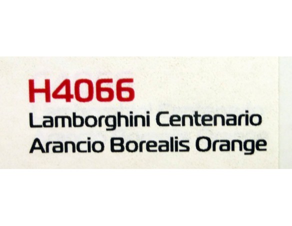 LAMBORGHINI CENTENARIO ARANCIO BOREALIS ORANGE REF.H4066 SUPERSLOT