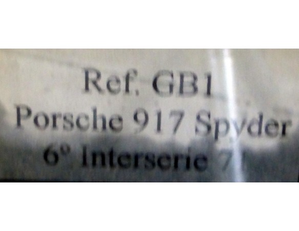 PORSCHE 917 SPYDER INTERSERIE 1971 AMARILLO RAYAS ROJAS Nº1 REF.GB1 FLY