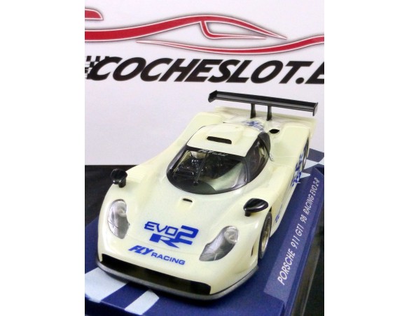 PORSCHE 911 GT1 98 RACING EVO 2 BLANCO FLUORESCENTE EVO 2 REF.R-07014	 FLY
