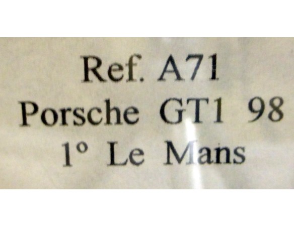 PORSCHE 911 GT1 “Le Mans 98”GANADOR  “MOBIL 1” - Nº 26 REF.A71 FLY