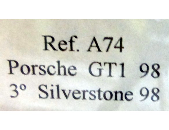 PORSCHE 911 GT1 “Silverston 98” Verde  “Jever-Pirelli” - Nº 6 REF.A74 FLY