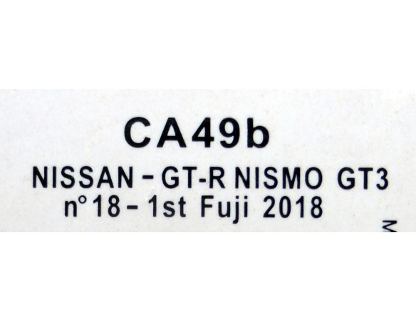 NISSAN GT-R NISMO GT3 Nº18 1st FUJI 2018 REF.CA49b SLOT.IT