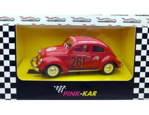 VW BEETLE Nº261 V CARRERA PANAMERICANA MEXICO 1954 REF.PK-HC002 PINK KAR