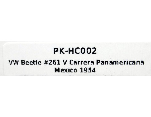 VW BEETLE Nº261 V CARRERA PANAMERICANA MEXICO 1954 REF.PK-HC002 PINK KAR