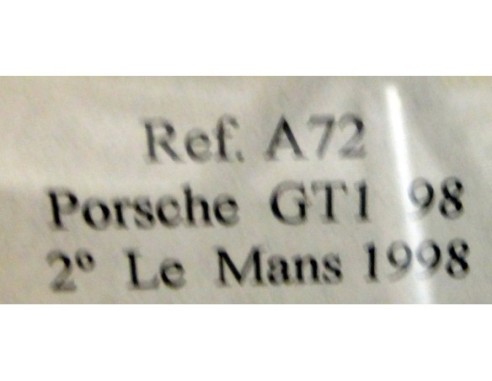 PORSCHE 911 GT1 “Le Mans 98”  2º	Blanco-rojo  “MOBIL 1” - Nº 25 REF.A72 FLY