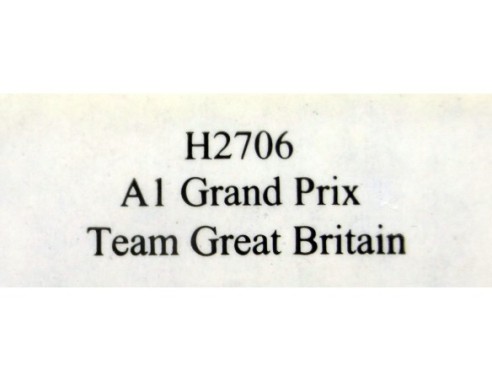 A1 GRAND PRIX TEAM GREAT BRITAIN REF.H2706 SUPERSLOT