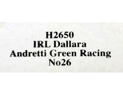 IRL DALLARA ANDRETTI GREEN RACING Nº26 REF.H2650 SUPERSLOT