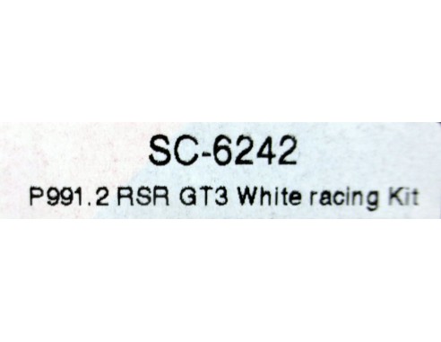 PORSCHE 991 2 RSR GT3 WHITE RACING KIT REF.SC6242 SCALEAUTO