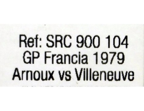 ARNOUX VS VILLENEUVE GP FRANCIA 1979 REF.SRC 900104 SRC