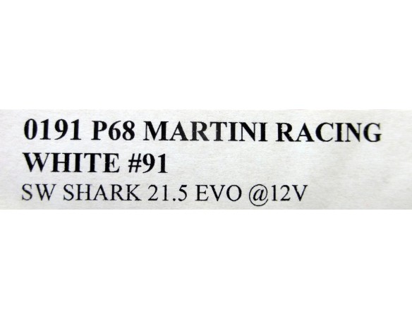 FORD P 68 MARTINI RACING WHITE Nº91 REF.0191 NSR