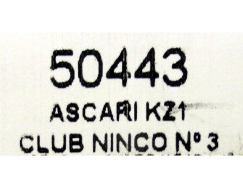 ASCARI KZ1 CLUB NINCO Nº3 REF.50443 NINCO