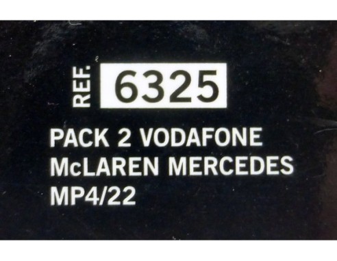 MCLAREN MERCEDES MP4/22 PACK 2 VODAFONE REF.6325 TECNITOYS