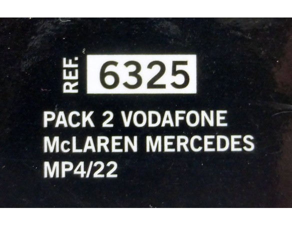 MCLAREN MERCEDES MP4/22 PACK 2 VODAFONE REF.6325 TECNITOYS