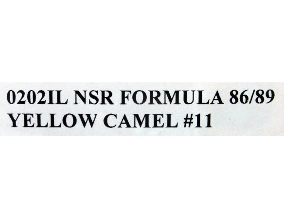FORMULA 1 86/89  YELLOW CAMEL Nº11 REF.0202IL NSR
