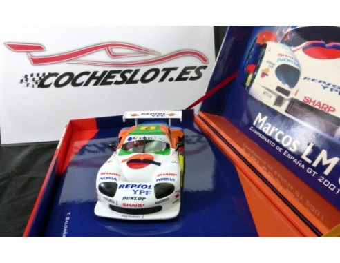 MARCOS 600 LM campeonato ESPAÑA GT 2001 paginas amarillas caja REF.A28 FLY