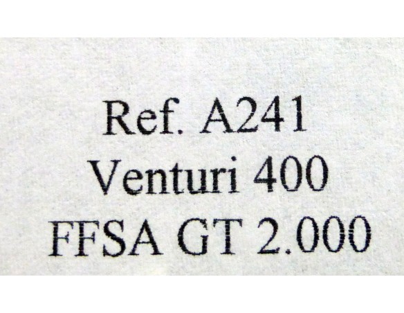 VENTURI 400 FFSA GT 2000 VERDE RAYA AMARILLA Nº65 REF.A241 FLY