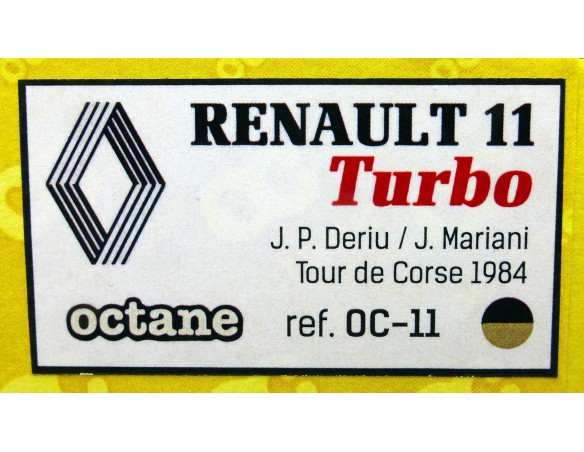 RENAULT 11 TURBO TOUR DE CORSE 1984 REF.OC-11 OCTANE