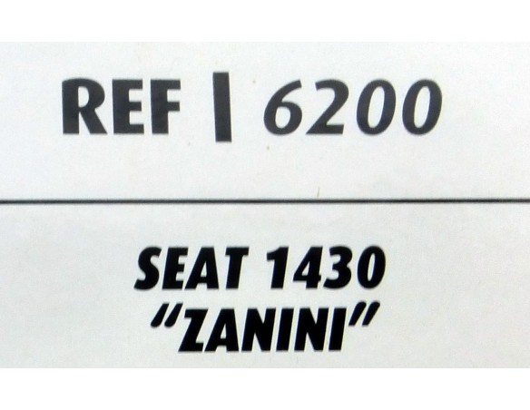 SEAT 1430 ZANINI REF.6200 TECNITOYS