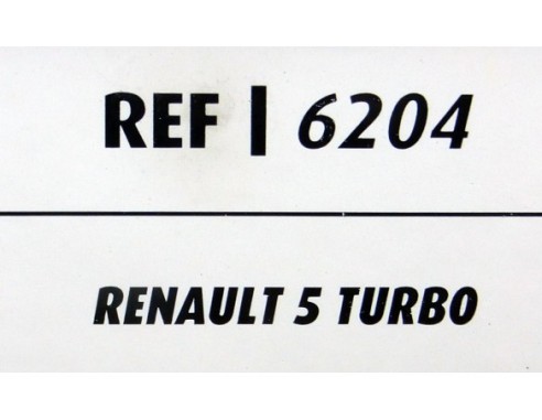 RENAULT 5 TURBO REF.6204 TECNITOYS