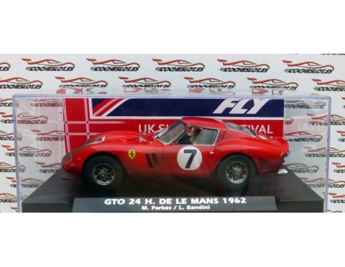 FERRARI 250 GTO 24H DE LE MANS 1962 UK SLOT CAR FESTIVAL  EFECTO FIN DE CARRERAREF.E2045 FLY