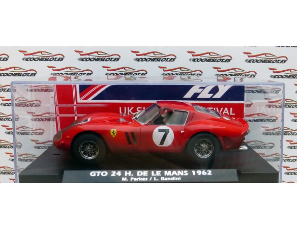 FERRARI 250 GTO 24H DE LE MANS 1962 UK SLOT CAR FESTIVAL  EFECTO FIN DE CARRERAREF.E2045 FLY